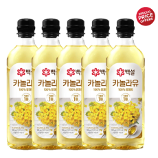 백설 카놀라유 900ml x 5