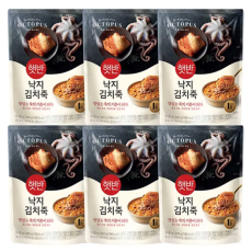 햇반 소프트 밀낙지 김치죽 420g x 6