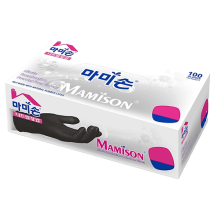 마미손 니트릴 장갑 검은색 100매 x 10