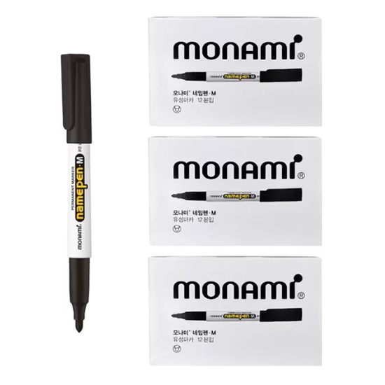 모나미 네임펜 M 흑색 2.0mm 36개