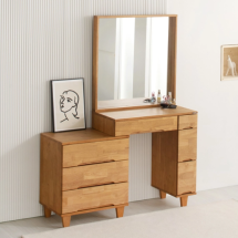 에보니아 라빈 인출식화장대 + 거울