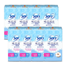 쏘피 바디피트 천연코튼 라이너 일반 40개x 8팩 무향
