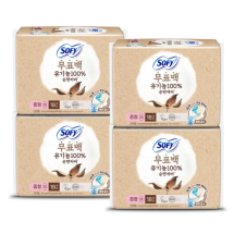 쏘피 유기농 자연의색 무표백 중형 18개 x 4팩