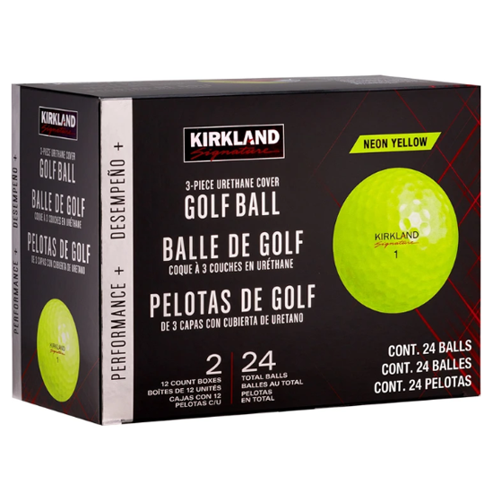 커클랜드 시그니춰 ３피스컬러골프공 24개