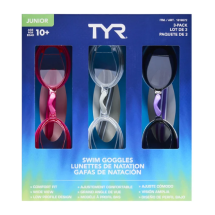 TYR 아동용 물안경 3개 - 클리어그레이