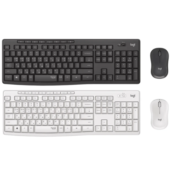 로지텍 무소음 무선 키보드 마우스 세트