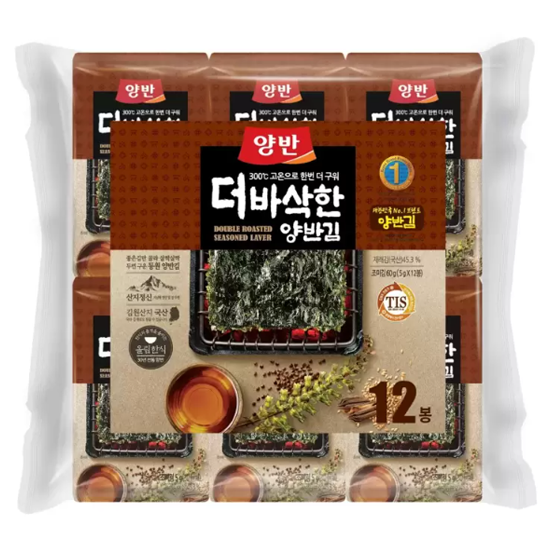 양반 더 바삭한 김 5g x 60봉