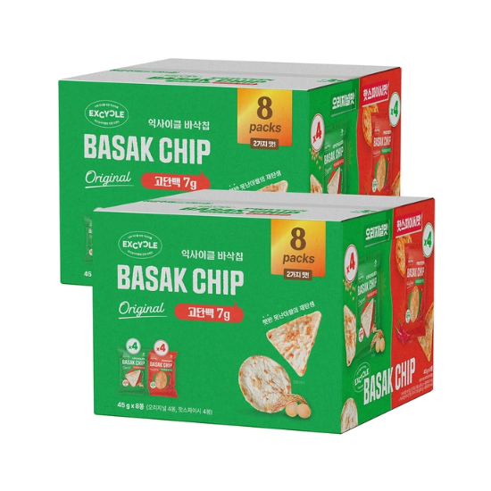 Excycle 바삭칩 믹스 360g x 2pk x 2
