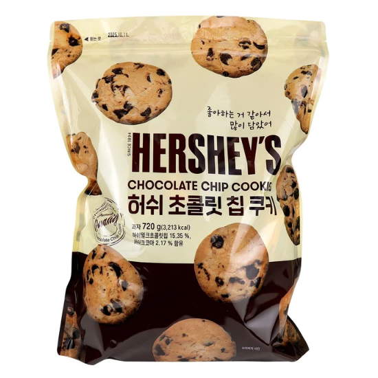 허쉬 초콜릿칩 쿠키 720g x 2