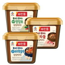 해찬들 청양초 차돌 바지락꽃게 된장찌개양념 450gx3