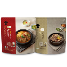 궁 안동식 한우국밥 800g x 2 + 왕갈비탕 1,020g x 2