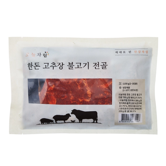 오늘차림한돈고추장불고기전골1,150g x 3ea