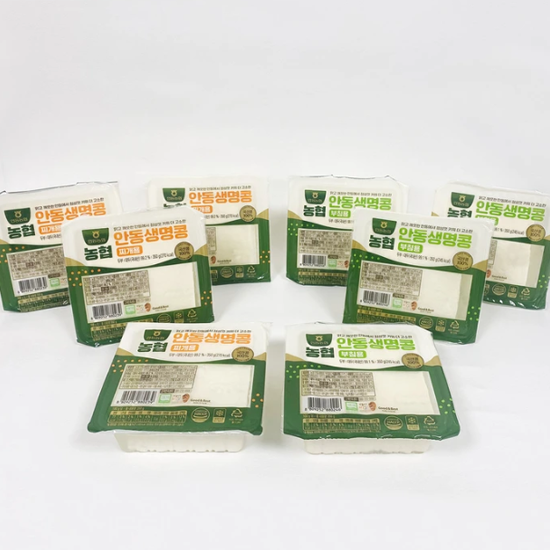 안동 부침 두부 350g x 4 + 찌개용 두부 350g x 4