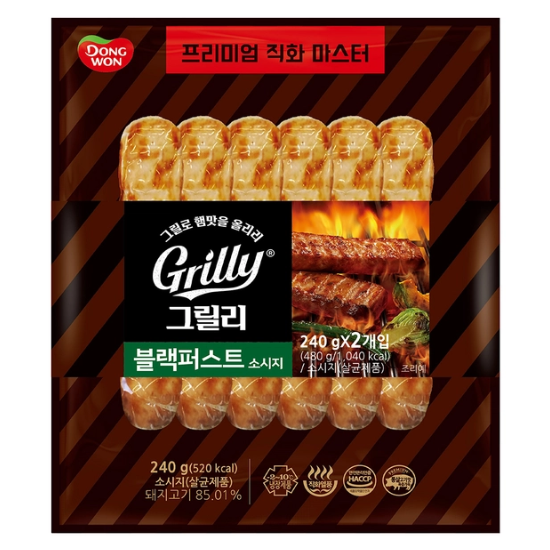 동원그릴리블랙퍼스트 소시지 240g x 6