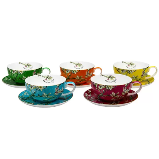 반고흐 아몬드꽃 커피잔 5인조 10P