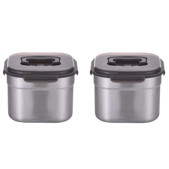 키친플라워 스테인리스 스틸 저장용기 5.9L 2PK