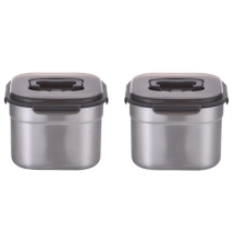 키친플라워 스테인리스 스틸 저장용기 5.9L 2PK
