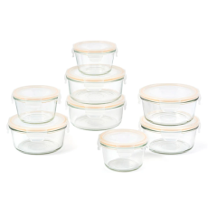 글라스락 원형 밀폐용기 8조 세트