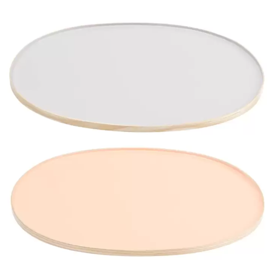 아틱앤베이스 린넨 우드 컬러 트레이 2P 세트