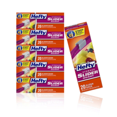 헤프티 슬라이더 지퍼백 중형 냉장용 20매 x 6팩