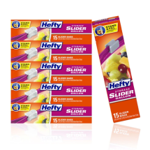 헤프티 슬라이더 지퍼백 대형 냉장용 15매 x 6팩